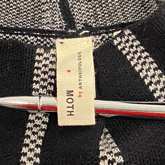 Anthropologie Moth Striped Sleeveless Mock Neck Sweater Tank Size S Striped - Picture 4 of 6